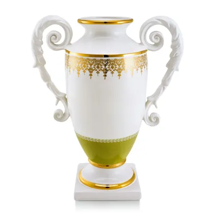 Picture Ceramic vase with handles - Ahura