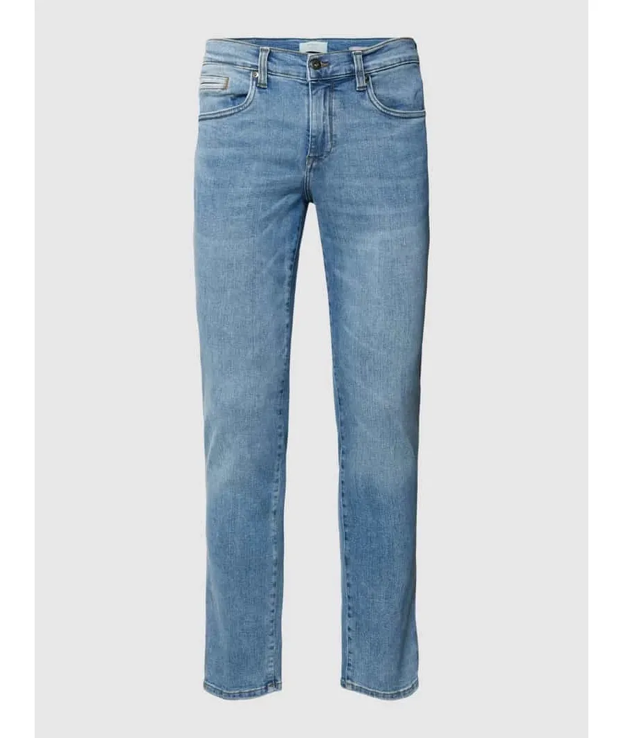 obrazek 1 Jeansy o kroju regular fit z 5 kieszeniami