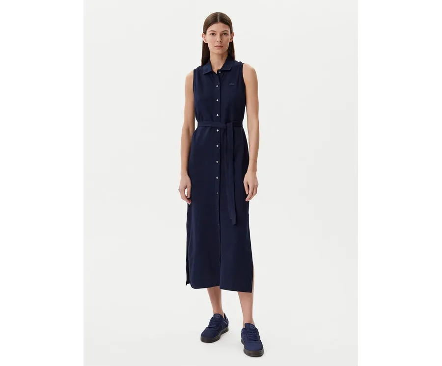 obrazek 1 Lacoste Sukienka koszulowa EF1107 Granatowy Regular Fit
