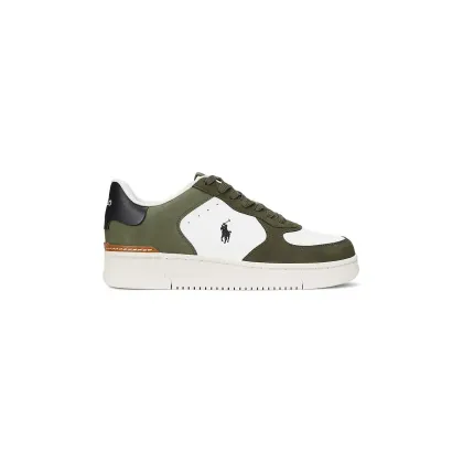Zdjęcie Polo Ralph Lauren sneakersy skórzane Masters Crt kolor zielony 809955690002