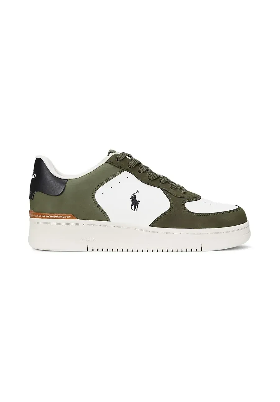 obrazek 1 Polo Ralph Lauren sneakersy skórzane Masters Crt kolor zielony 809955690002