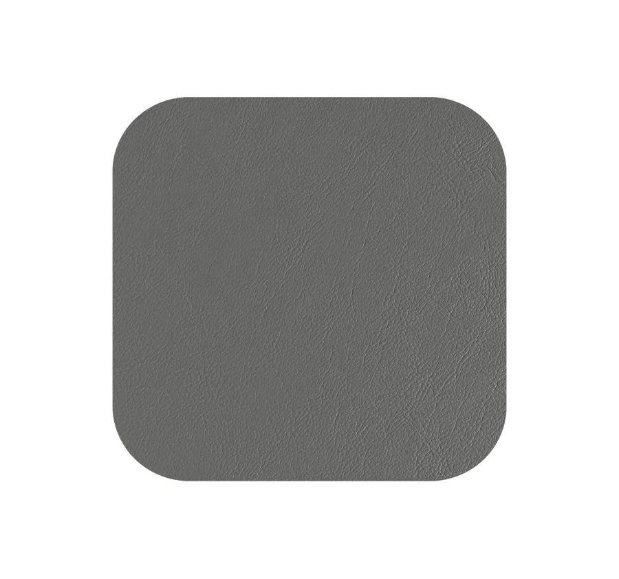 obrazek 3 Podkładka pod szklankę wykonana ze skóry w kolorze czarnym i szarym