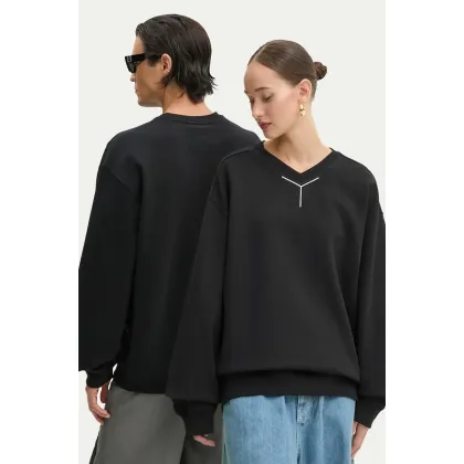 Zdjęcie Y/Project bluza bawełniana Y CHROME SWEATSHIRT kolor czarny z aplikacją 204SH004