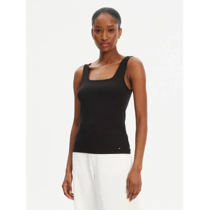 Zdjęcie Tommy Hilfiger Top WW0WW45444 Czarny Slim Fit