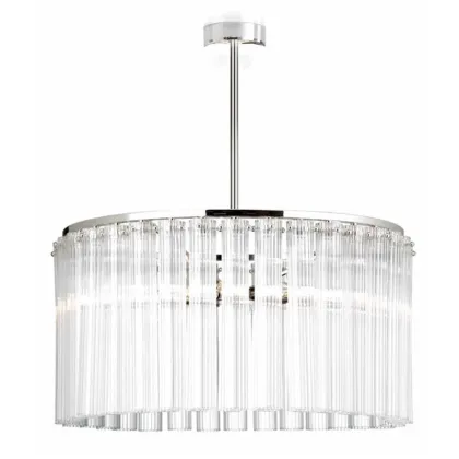 Zdjęcie Żyrandol z przezroczystymi rurkami borokrzemianowymi w paski - Il Paralume Marina