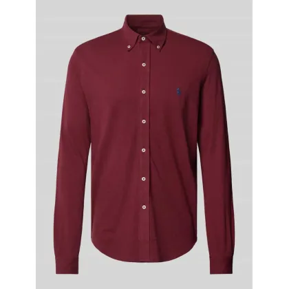 Zdjęcie Koszula casualowa o kroju slim fit z piki z czystej bawełny