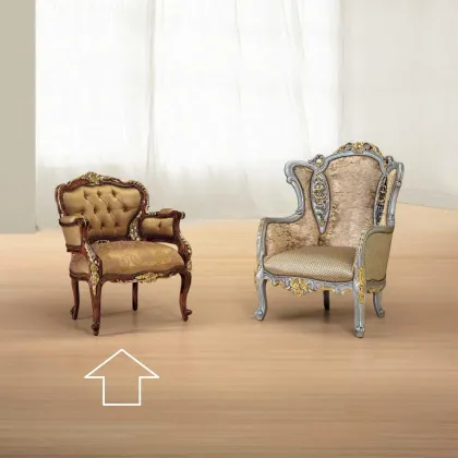 Zdjęcie Antyczny stylowy fotel do salonu - Morello Gianpaolo