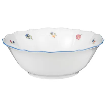 Zdjęcie Okrągła porcelanowa duża miska 25 cm z kwiatowym zdobieniem – Seltmann Weiden