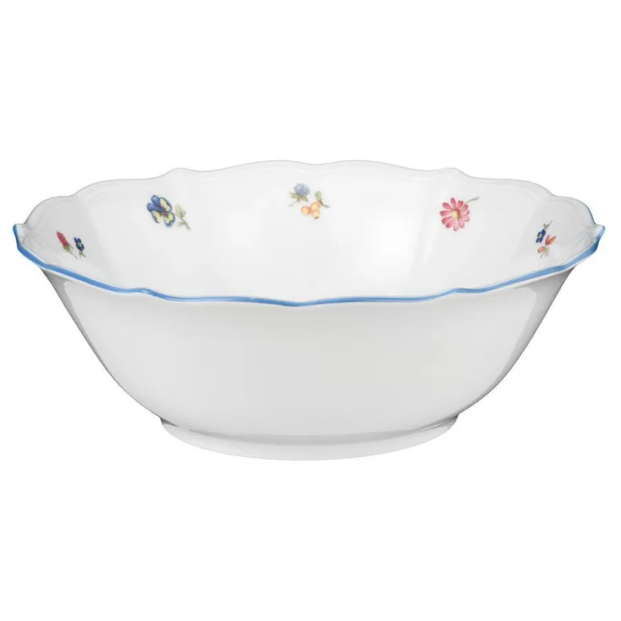 obrazek 1 Okrągła porcelanowa duża miska 25 cm z kwiatowym zdobieniem – Seltmann Weiden