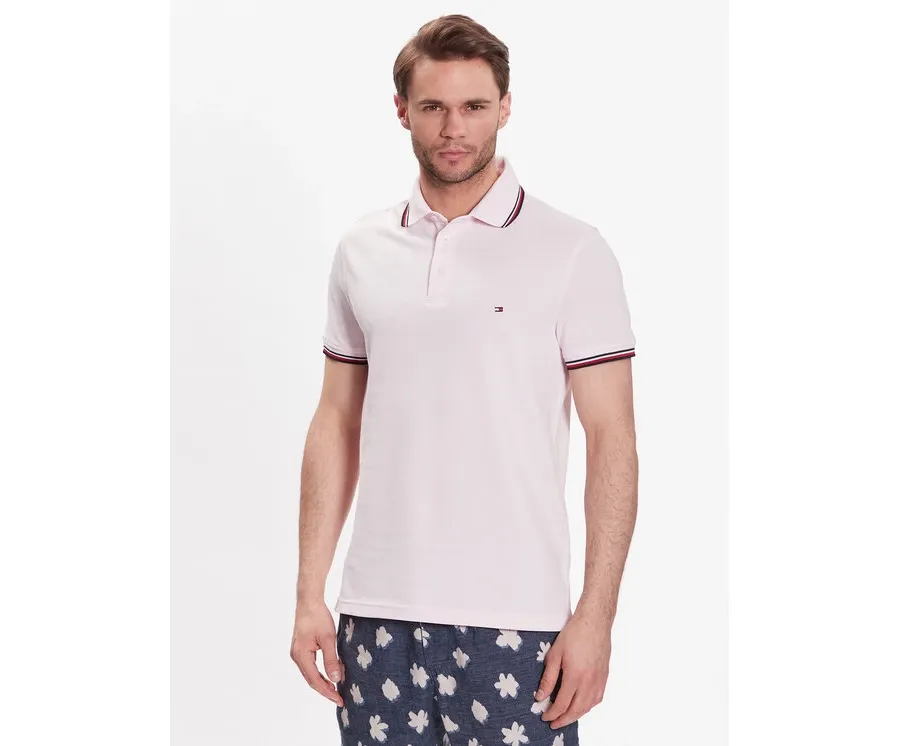 obrazek 1 Tommy Hilfiger Polo 1985 MW0MW30750 Różowy Slim Fit