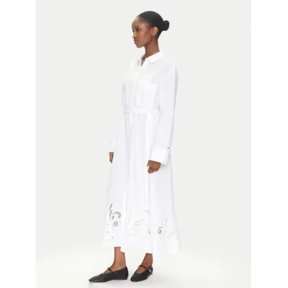 Zdjęcie Tommy Hilfiger Sukienka koszulowa WW0WW45939 Biały Loose Fit