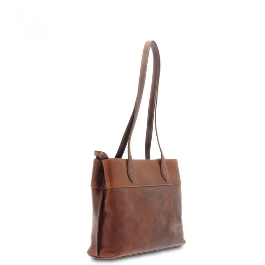 obrazek 3 Luksusowa skórzana torebka na ramię- Giudi