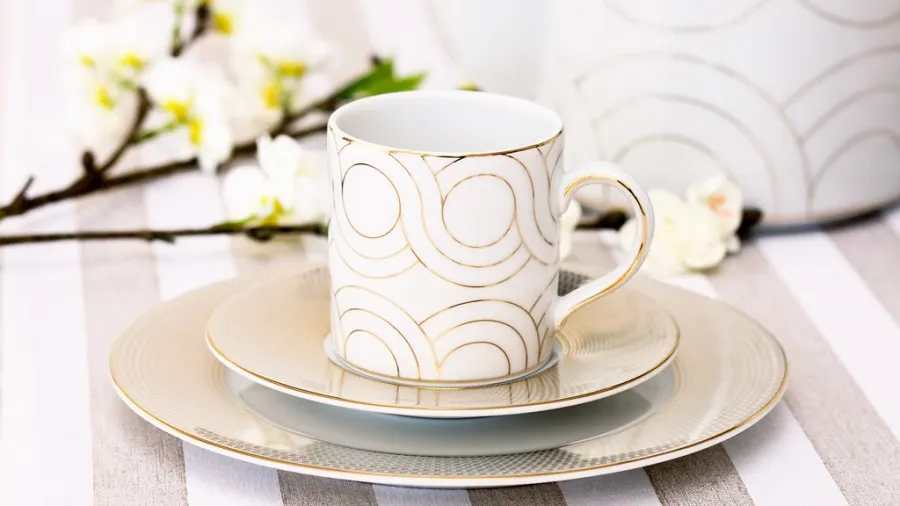 obrazek 2 Ekskluzywna porcelana stołowa 68el. - Porcel