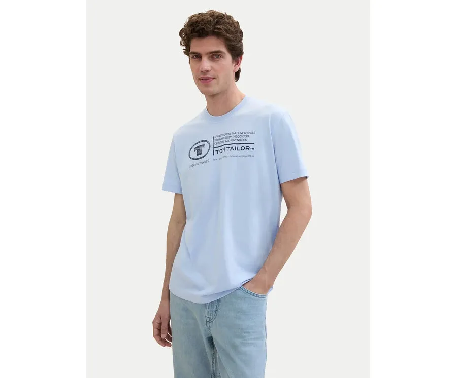 obrazek 1 Tom Tailor T-Shirt 1035611 Niebieski Regular Fit