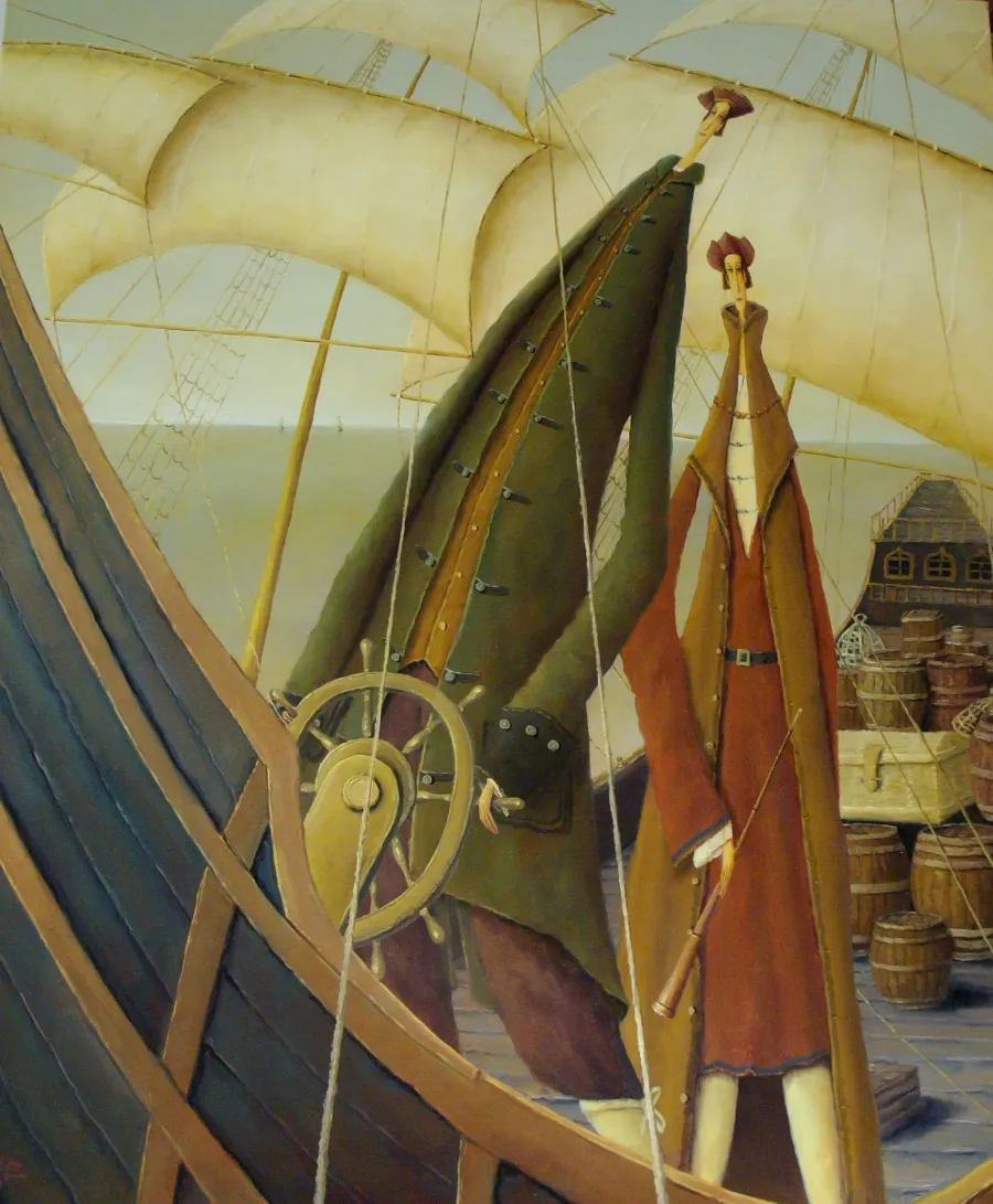 obrazek 1 Obraz pt. Pod żaglami historii - autor Leszek Sokół