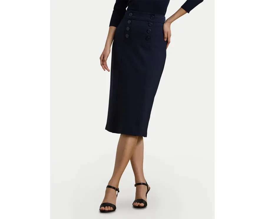 obrazek 1 LAUREN RALPH LAUREN Spódnica ołówkowa 200957618001 Granatowy Regular Fit
