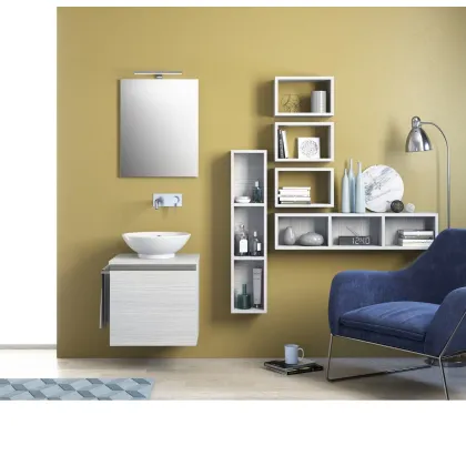Zdjęcie Zestaw mebli do minimalistycznej łazienki - Proteo Arredo Bagno