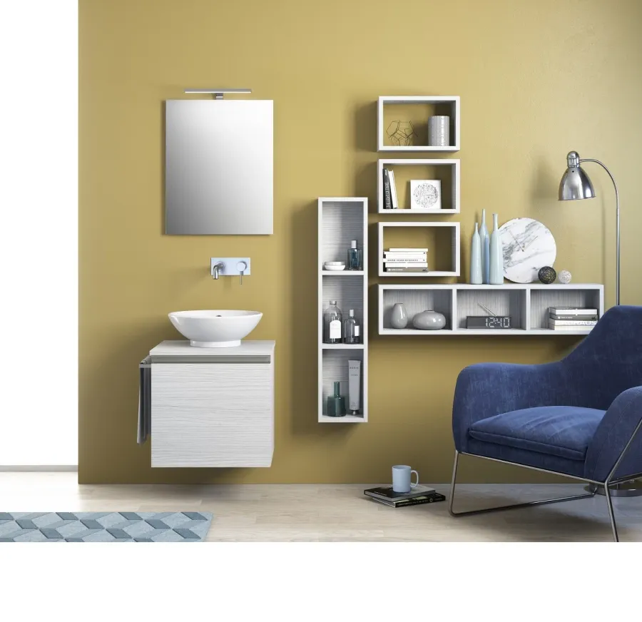 obrazek 1 Zestaw mebli do minimalistycznej łazienki - Proteo Arredo Bagno