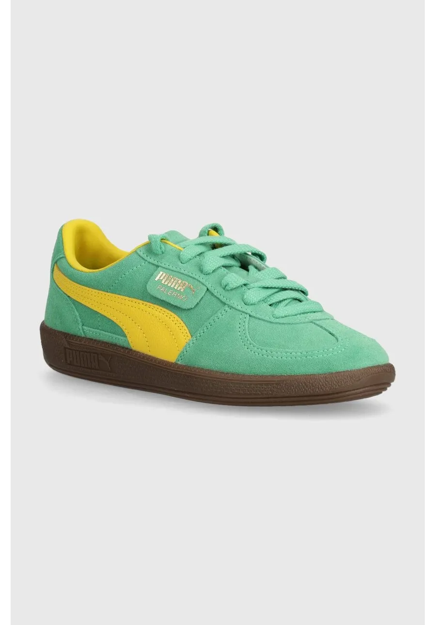 obrazek 1 Puma sneakersy zamszowe Palermo Cobalt Glaze kolor zielony 396463