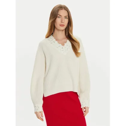 Zdjęcie TWINSET Sweter 242TT3422 Biały Loose Fit