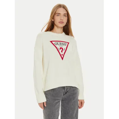 Zdjęcie Guess Jeans Sweter W4BR12 Z3HM1 Beżowy Regular Fit