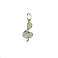 Picture Beautiful pendant with a treble clef