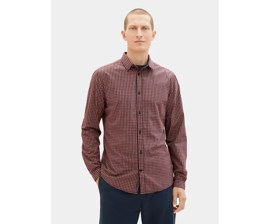 obrazek 1 Tom Tailor Koszula 1037436 Bordowy Regular Fit