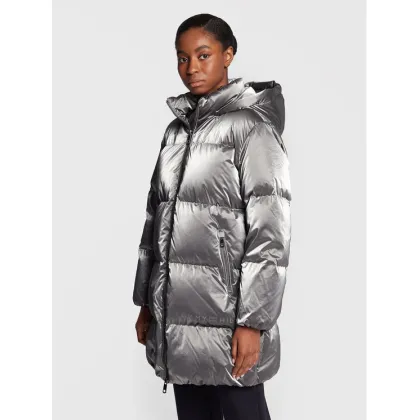 Zdjęcie Tommy Hilfiger Kurtka puchowa Metallic WW0WW35935 Srebrny Loose Fit