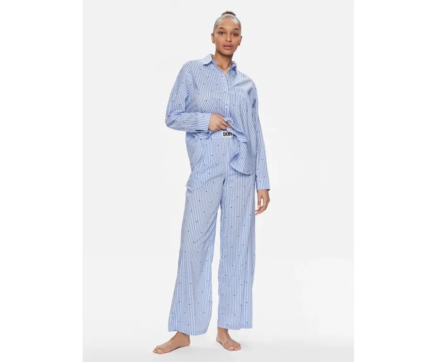 obrazek 1 DKNY Piżama YI90008 Niebieski Regular Fit