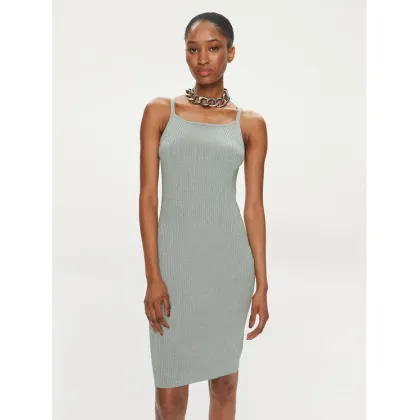Zdjęcie MICHAEL Michael Kors Sukienka dzianinowa MS482DMAFB Srebrny Slim Fit
