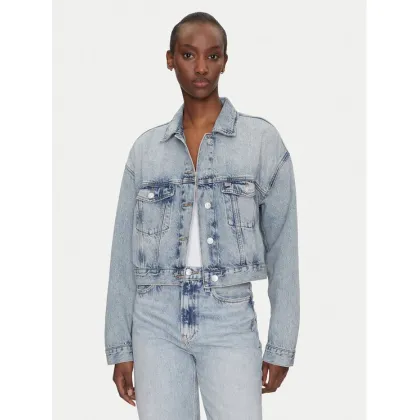 Zdjęcie Tommy Jeans Kurtka jeansowa DW0DW21289 Niebieski Regular Fit