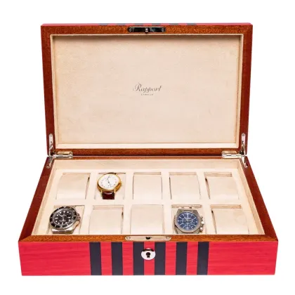 Picture An eye-catching red box for 10 watches