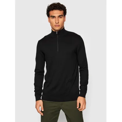 Zdjęcie Selected Homme Sweter Berg 16074687 Czarny Regular Fit