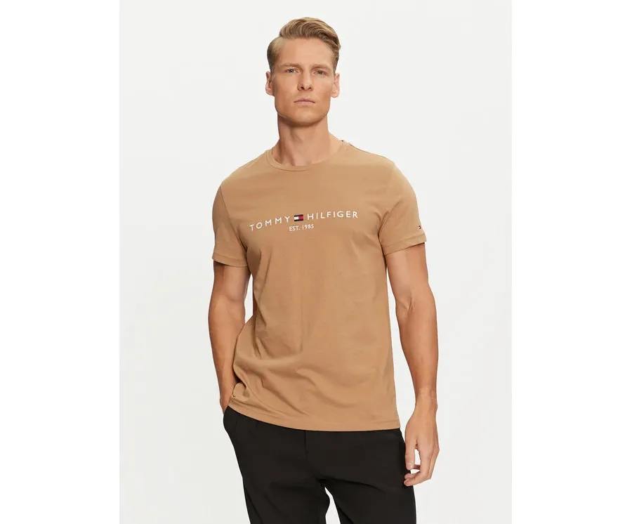 obrazek 1 Tommy Hilfiger T-Shirt Logo MW0MW11797 Beżowy Regular Fit