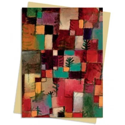 Zdjęcie Pakiet kartek na życzenia (Paul Klee: Rytmy czerwono-zielone i fioletowo-żółte) - Flame Tree Publishing