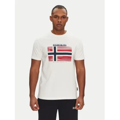 Zdjęcie Napapijri T-Shirt S-Lari NP0A4IE52061 Biały Regular Fit