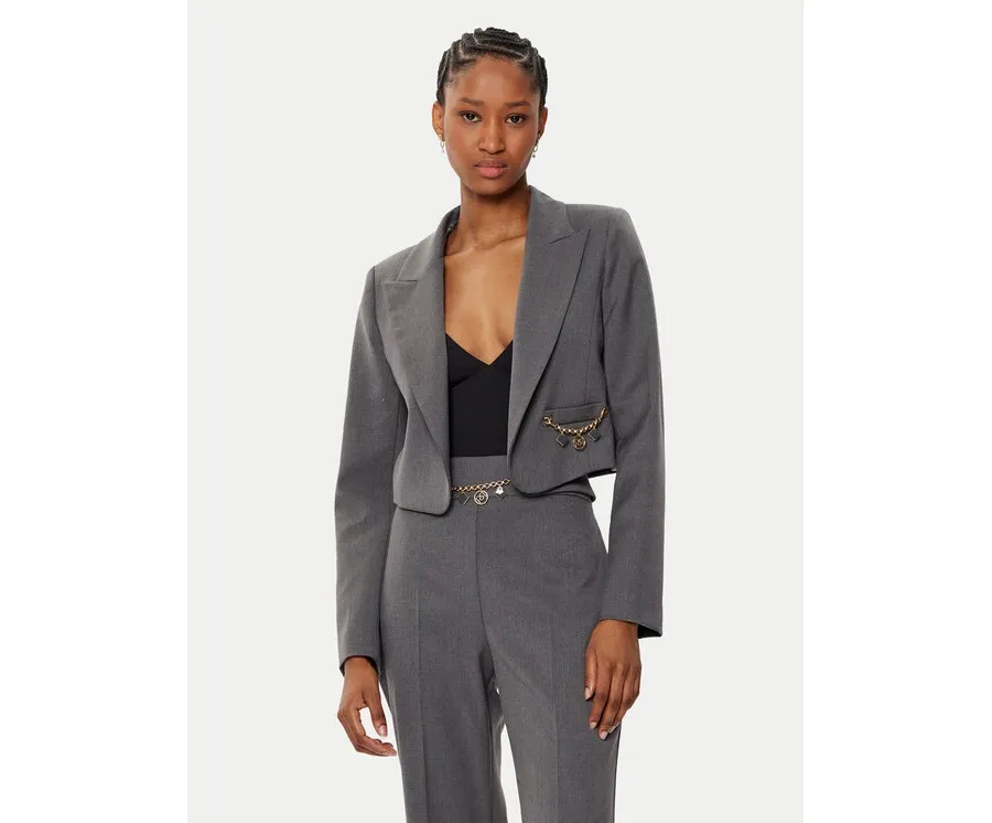 obrazek 1 Rinascimento Marynarka CFC0121906003 Szary Regular Fit