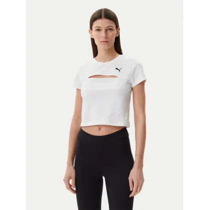 Zdjęcie Puma T-Shirt Ess Cut-Out 631164 Biały Slim Fit