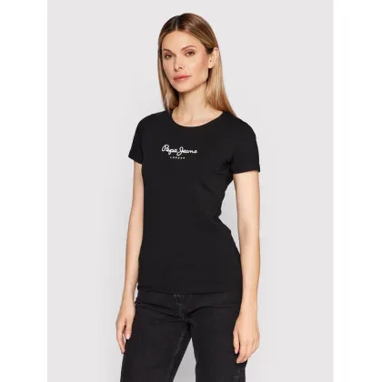 Zdjęcie Pepe Jeans T-Shirt New Virginia PL505202 Czarny Slim Fit