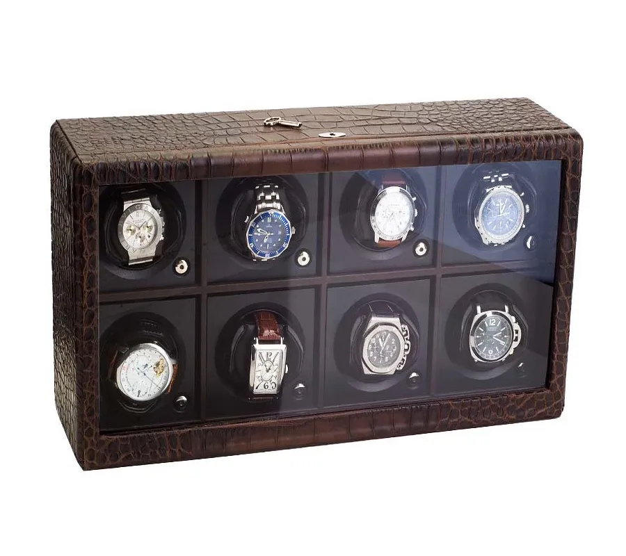 picture 4 An elegant rotomat for 8 watches - leather finish - Absolute Breton