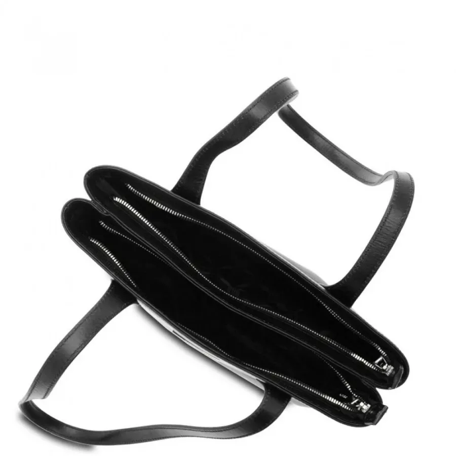 obrazek 4 Włoska czarna torebka ze skóry - Giudi