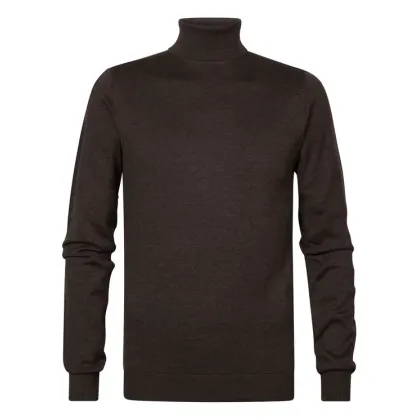 Zdjęcie Petrol Industries Sweter M-3030-KWC260 Brązowy Slim Fit