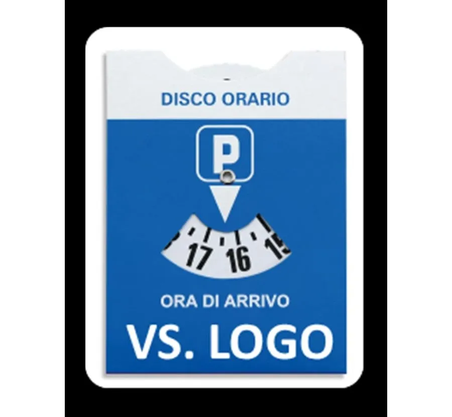 obrazek 1 Tarcza parkingowa modelu europejskiego, wykonana z tektury z logo firmowym