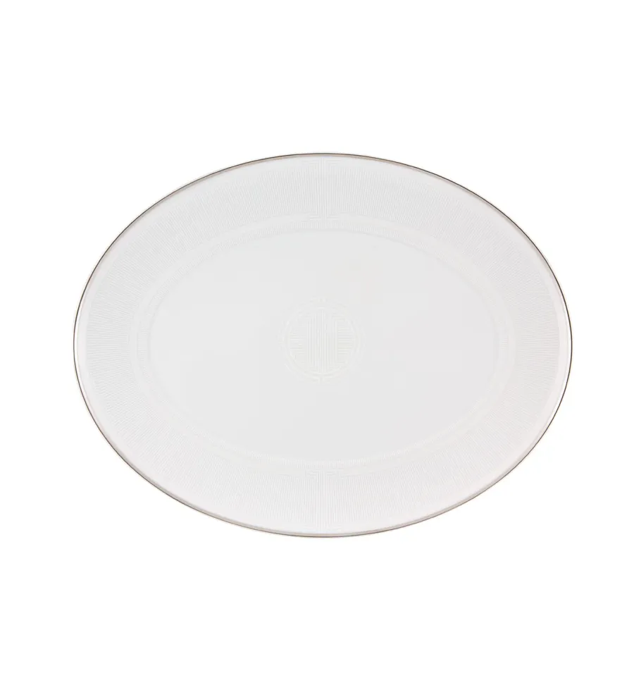obrazek 1 Biały duży owalny talerz z klasycznej kolekcji Eternal - Vista Alegre
