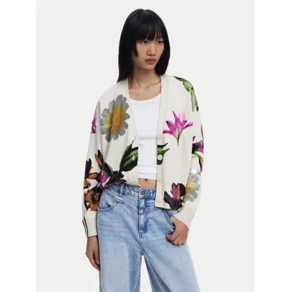 Zdjęcie Desigual Kardigan Vania 25SWJF34 Beżowy Loose Fit
