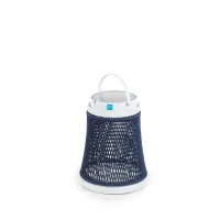 Zdjęcie Luksusowa ogrodowa latarnia solarna w kolorze niebieskim