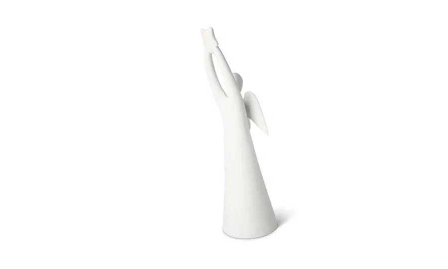 obrazek 2 Ceramiczna figurka anioła z gwiazdą
