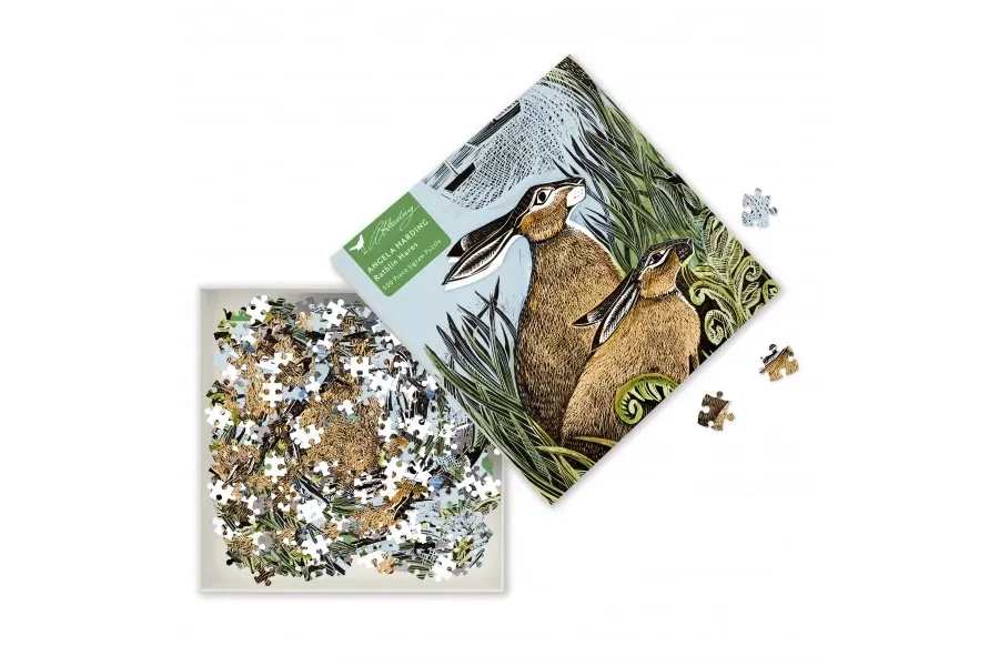 obrazek 2 Puzzle dla dorosłych Angela Harding: Zające Rathlin - Flame Tree Publishing