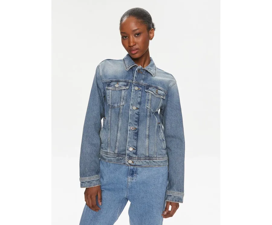obrazek 1 Tommy Jeans Kurtka jeansowa DW0DW16994 Niebieski Regular Fit