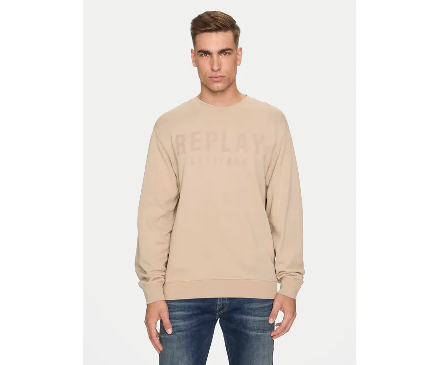 obrazek 1 Replay Bluza M6975 .000.21842 Beżowy Regular Fit REPLAY